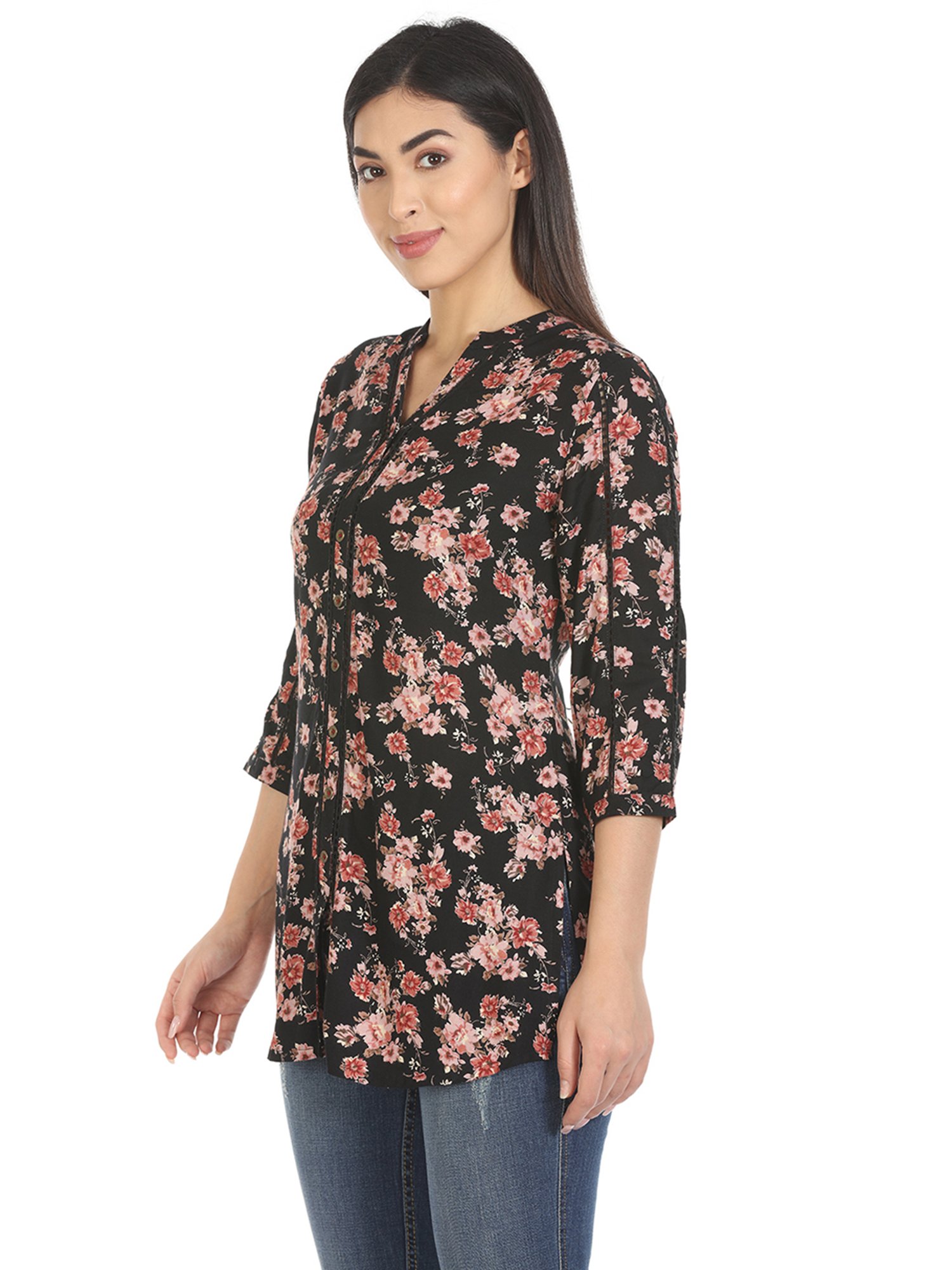 Mustard Black Printed Shirt