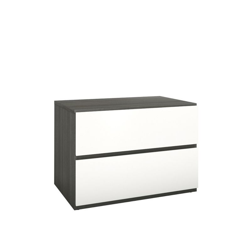 Acapella Nightstand Black & White - Nexera