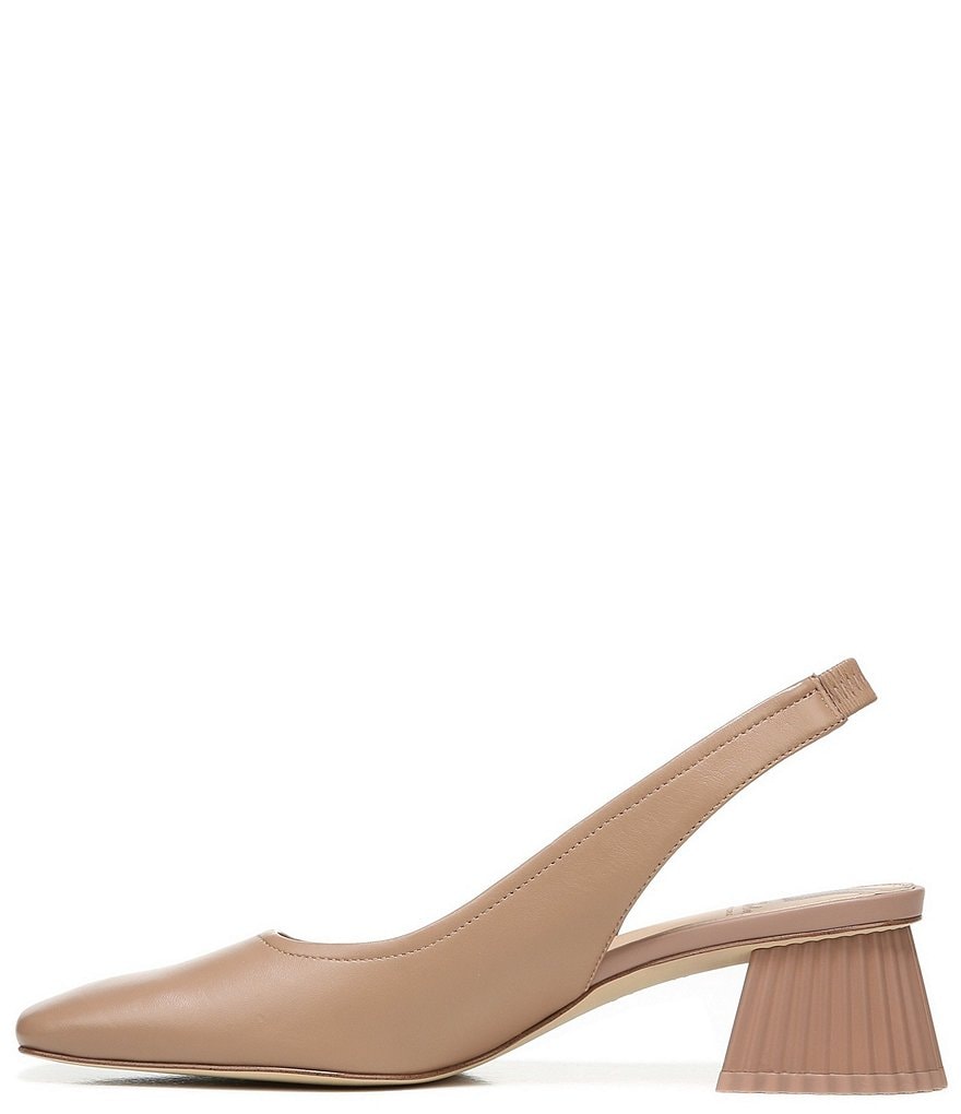 Sam Edelman Toren Leather Sculptural Heel Slingback Pumps