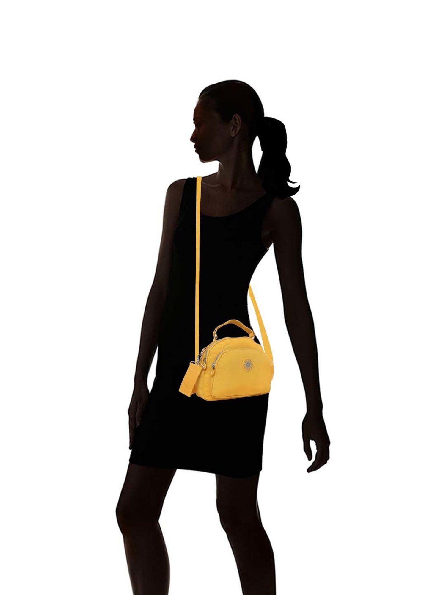 Baomi Yellow Solid Medium Cross Body Bag