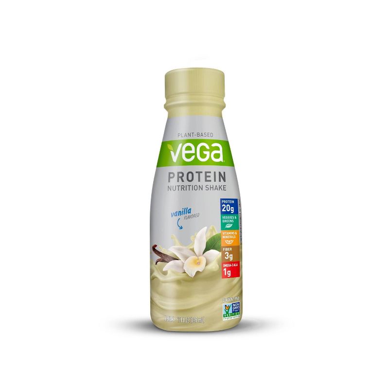 Vega Vegan Protein Shake - Vanilla - 12pk/11 fl oz Bottles