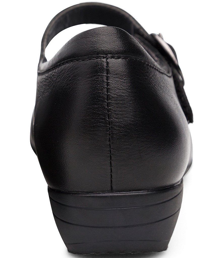 Deltan Tessa Croc-Embossed T-Strap Block Heel Pumps