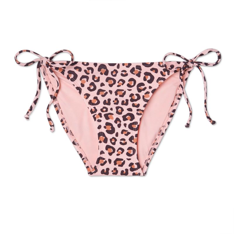 Juniors' Tie Side Hipster Bikini Bottom - Xhilaration™ Blue Floral M