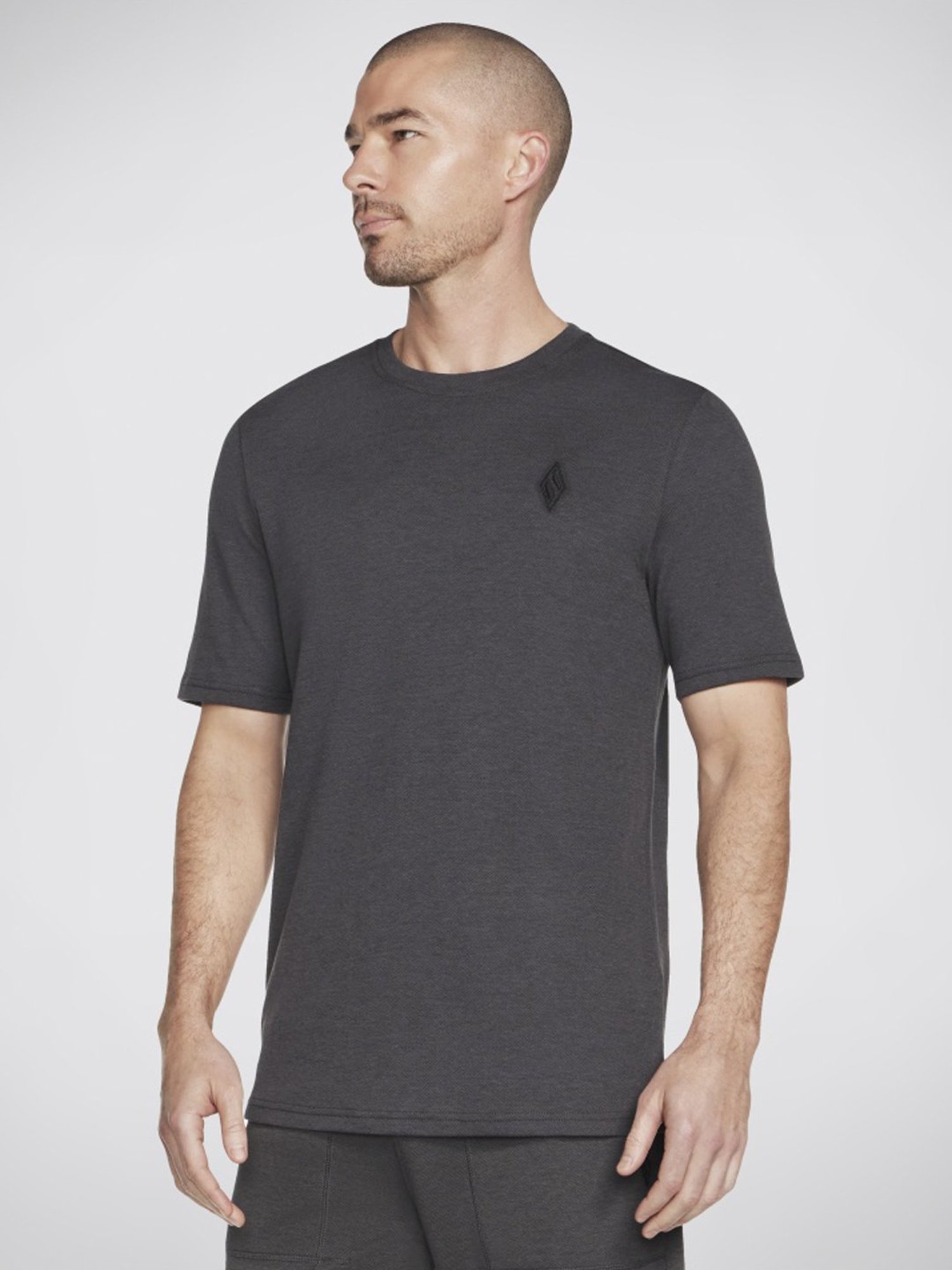 Skechers Dark Grey Relaxed Fit T-Shirt