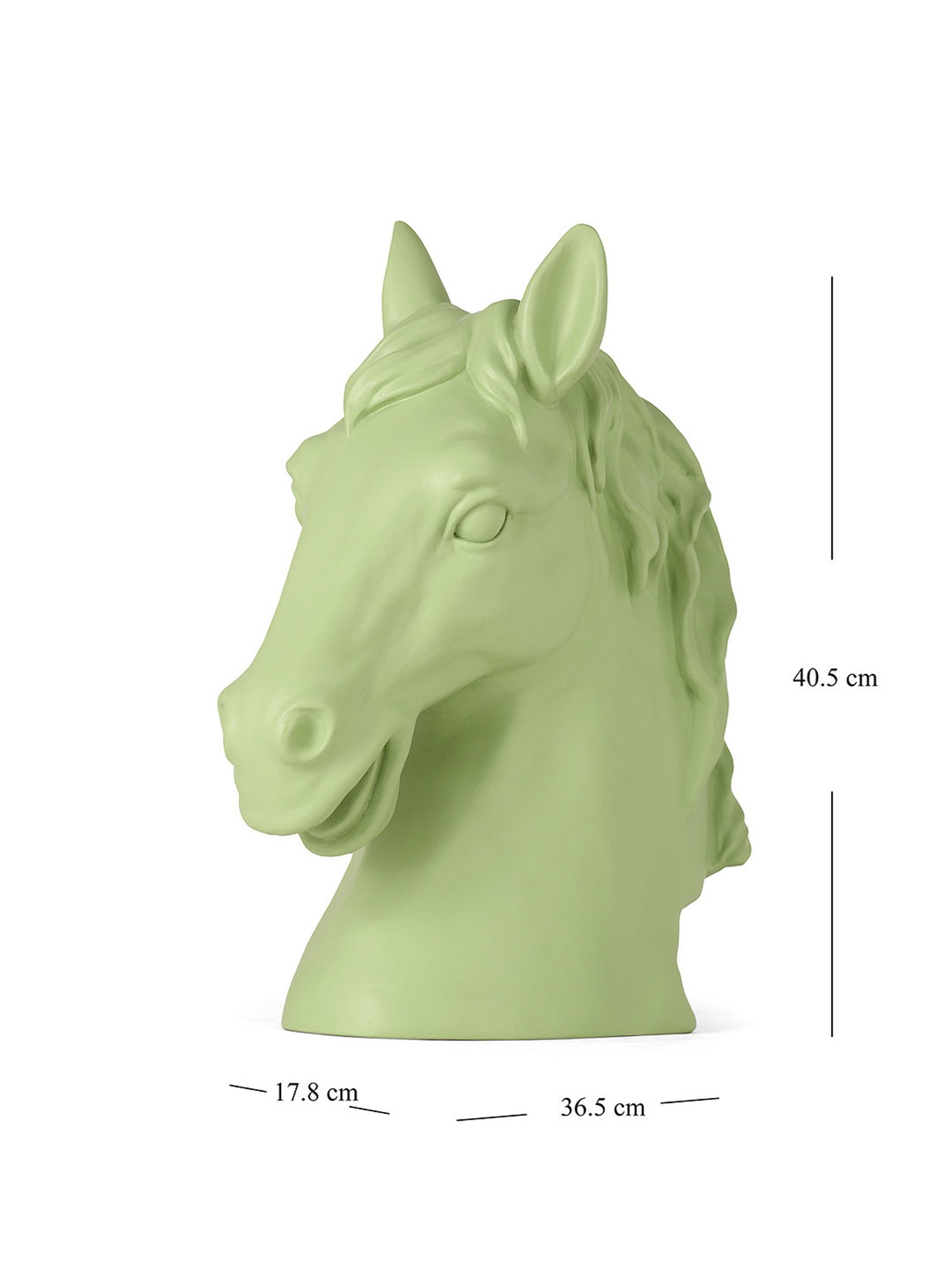 Pure Home and Living Green Polyresin Solid Sculptures and Figurines