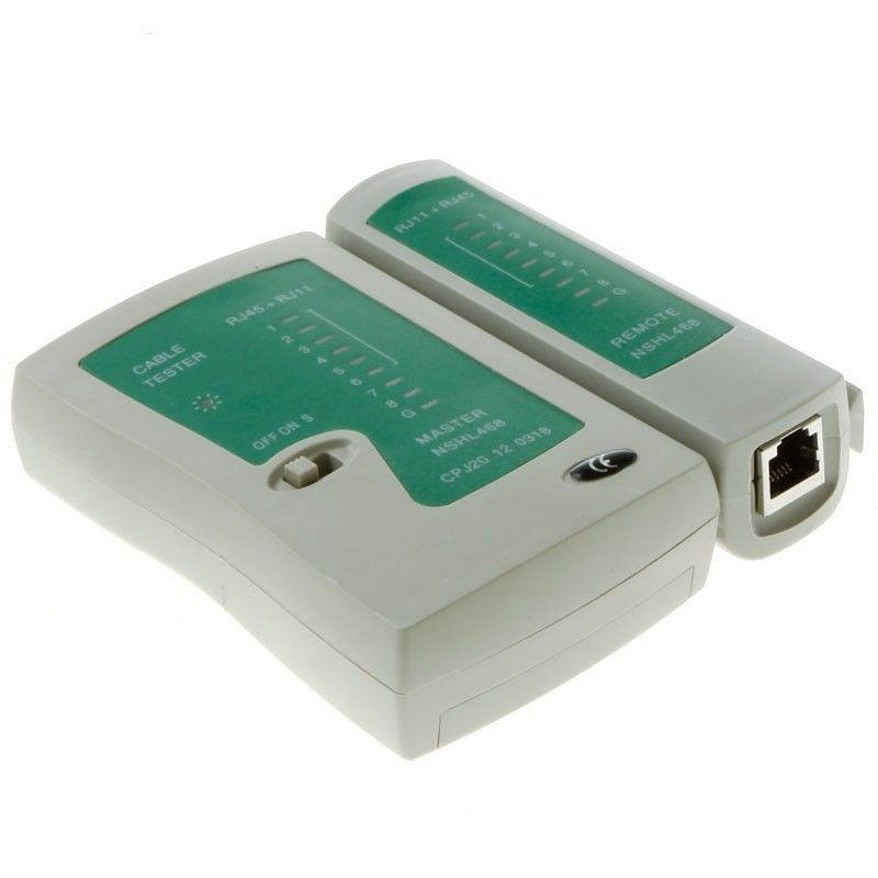 Telephone RJ11 RJ12 RJ45 CAT5 UTP Network USB Lan Cable Remote Tester - LED Indicate - For PC