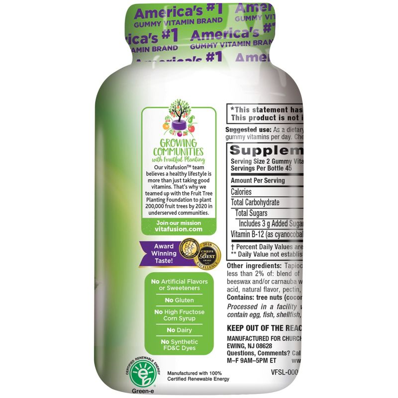 Vitafusion Extra Strength Vitamin B12 Dietary Supplement Gummies - Cherry - 90ct