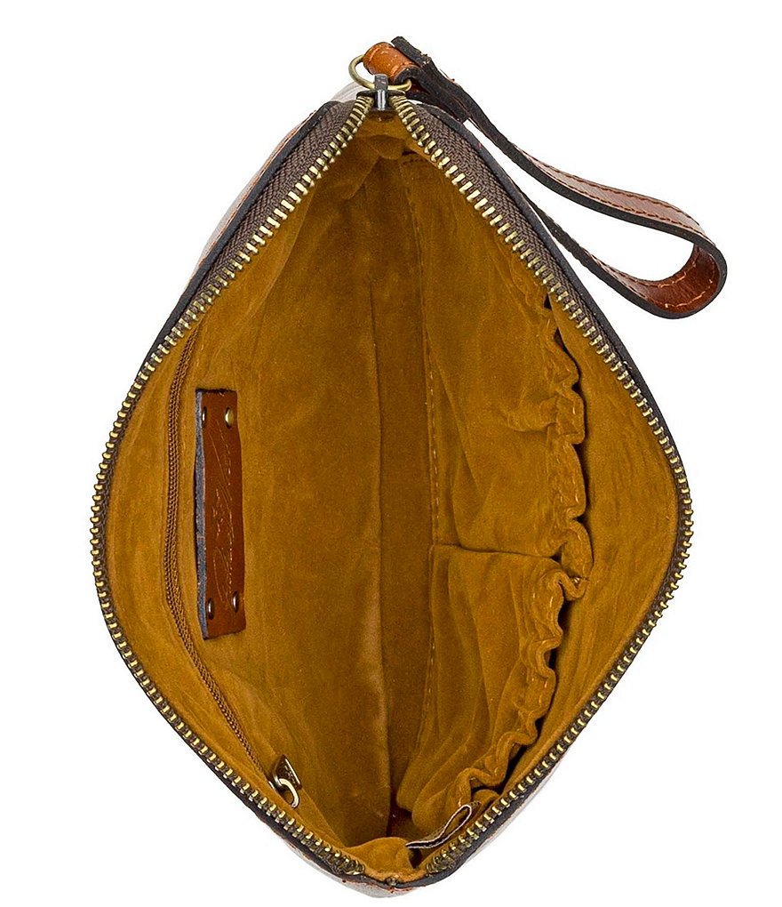 HOBO Link Leather Zip Wristlet