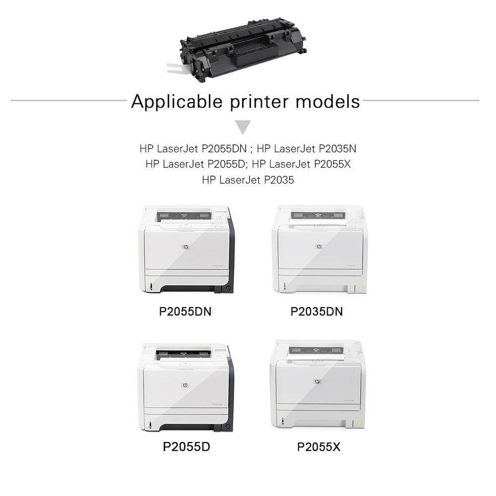 Aztech 2 Packs 05A CE505A Compatible 05A Toner Cartridge Replaces HP 2035 HP 05A CE505A HP Laserjet P2055DN P2035N P2055D P2055X Laserjet P2055 P2035 P2030 P205 2035 2055 Toner Ink Black