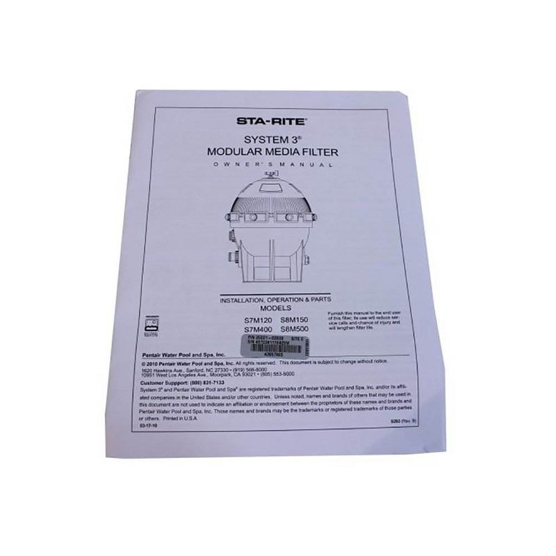 Sta-Rite 25021-0200S System 3 Small Inner Pool Replacement Filter | S7M120