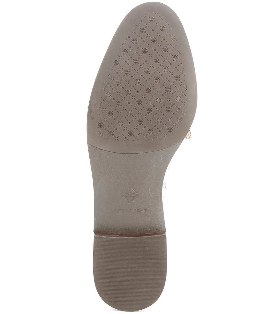 Antonio Melani Darleane Snake Print Leather Knotted Bow Loafers