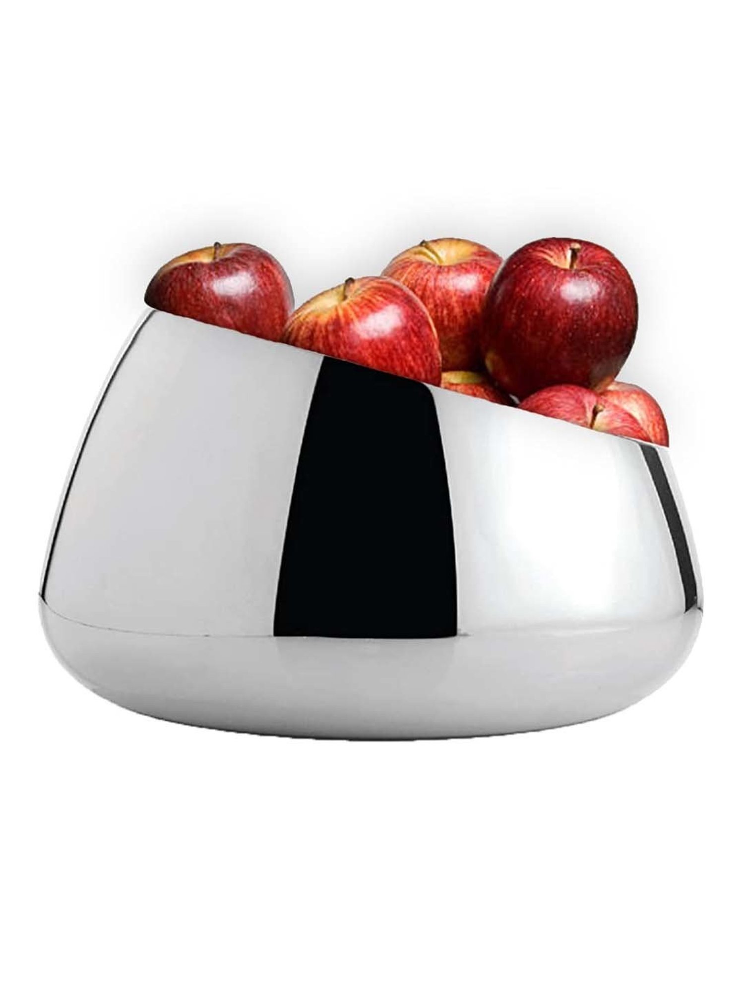 FnS Ample Silver Stainless Steel Fruit Basket