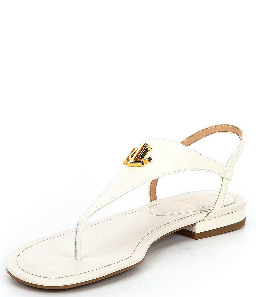 Lauren Ralph Lauren Ellington Logo Leather Sandals