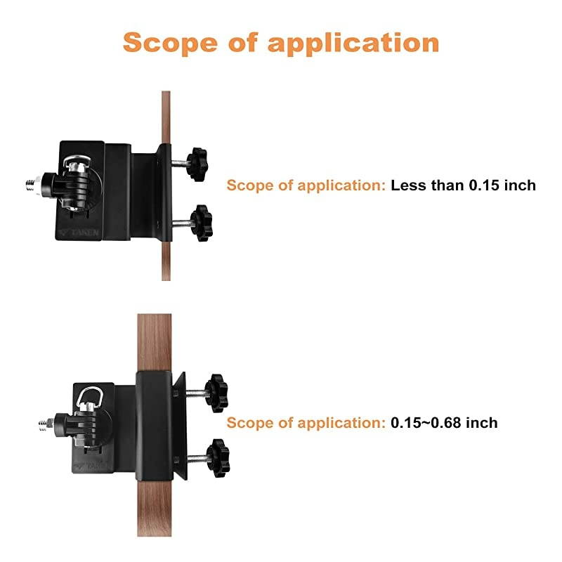 XT Gutter Mount, Taken Weatherproof Gutter Mount for XT/XT2 Outdoor Camera - Greater Height for Your Surveillance Camera (1 Pack, Black)