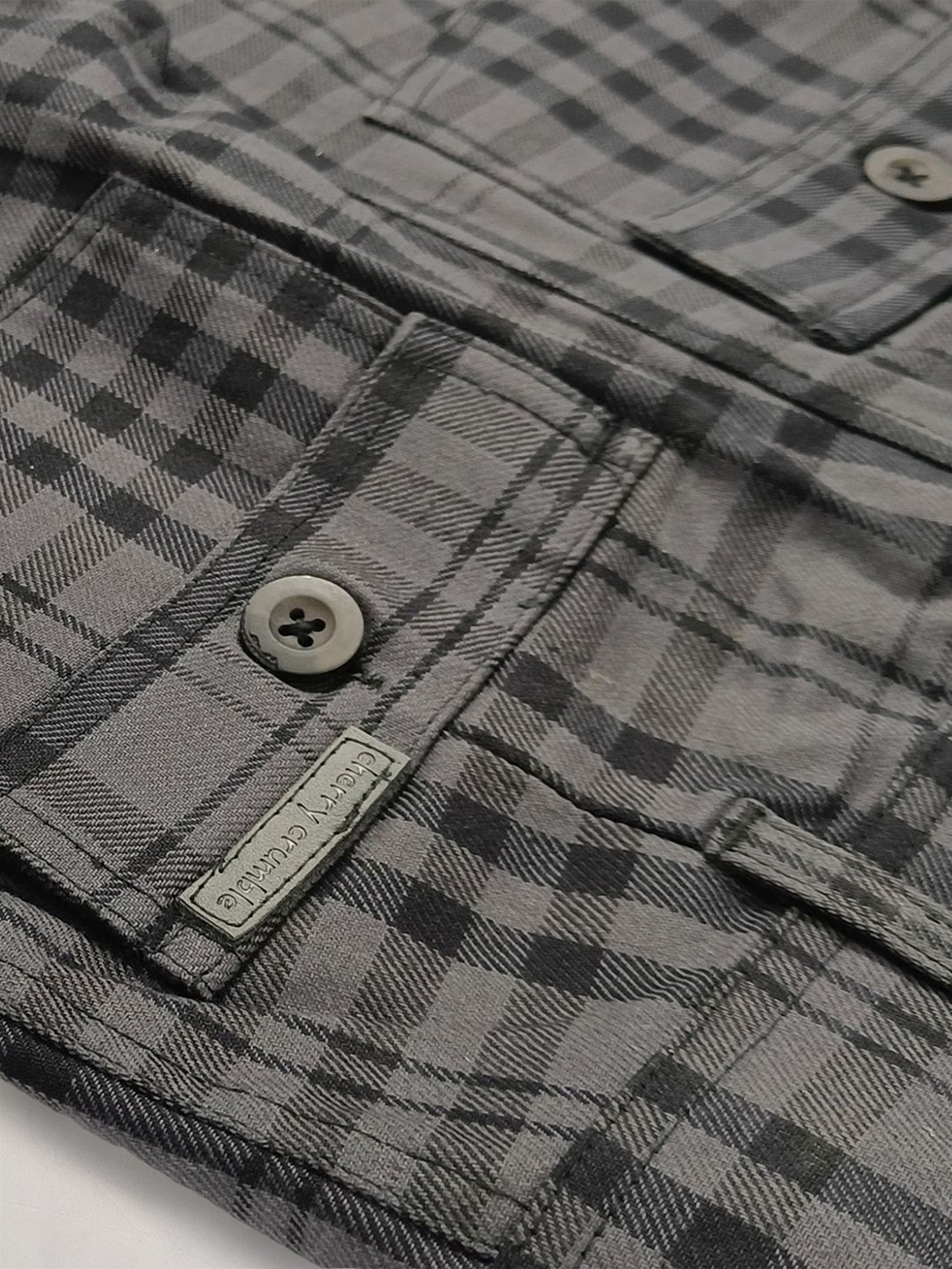 Cherry Crumble by Nitt Hyman Kids Grey Chequered Shorts