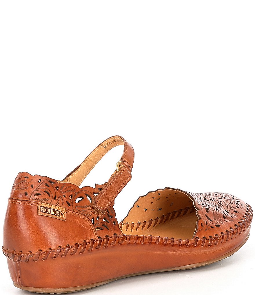 Pikolinos P Vallarta Leather Mary Jane Wedges