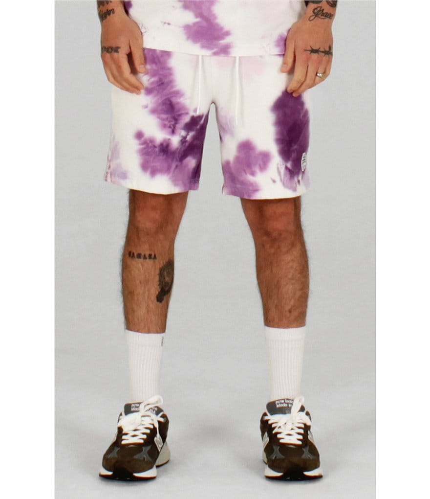 Lira Clothing 18#double; Outseam Mahon Tie-Dye Fleece Shorts