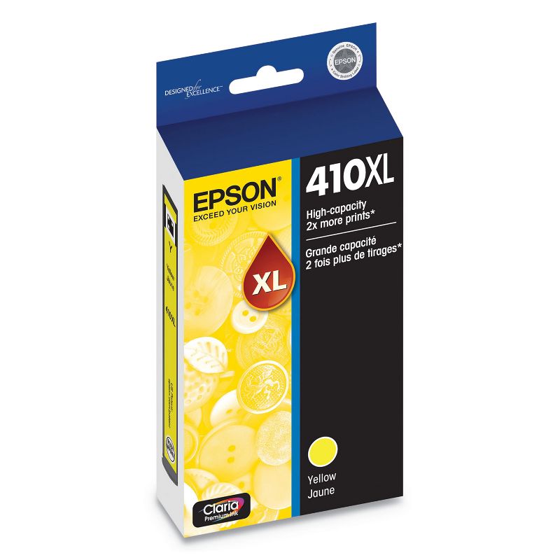 Epson T410XL420S (410XL) Claria High-Yield Ink, 650 Page-Yield, Yellow 