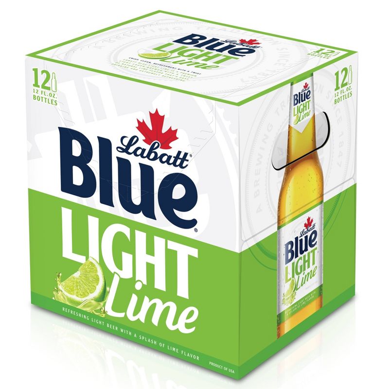 Labatt Blue Light Lime Canadian Pilsner Beer - 12pk/12 fl oz Bottles