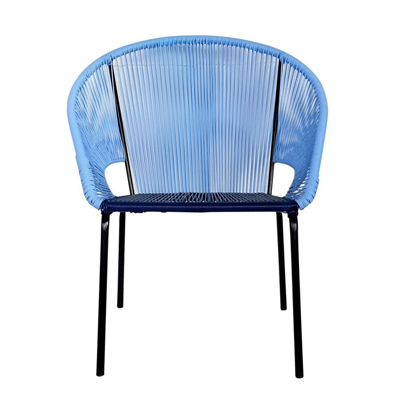 3pc Outdoor Conversation Set - Blue - TK Classics