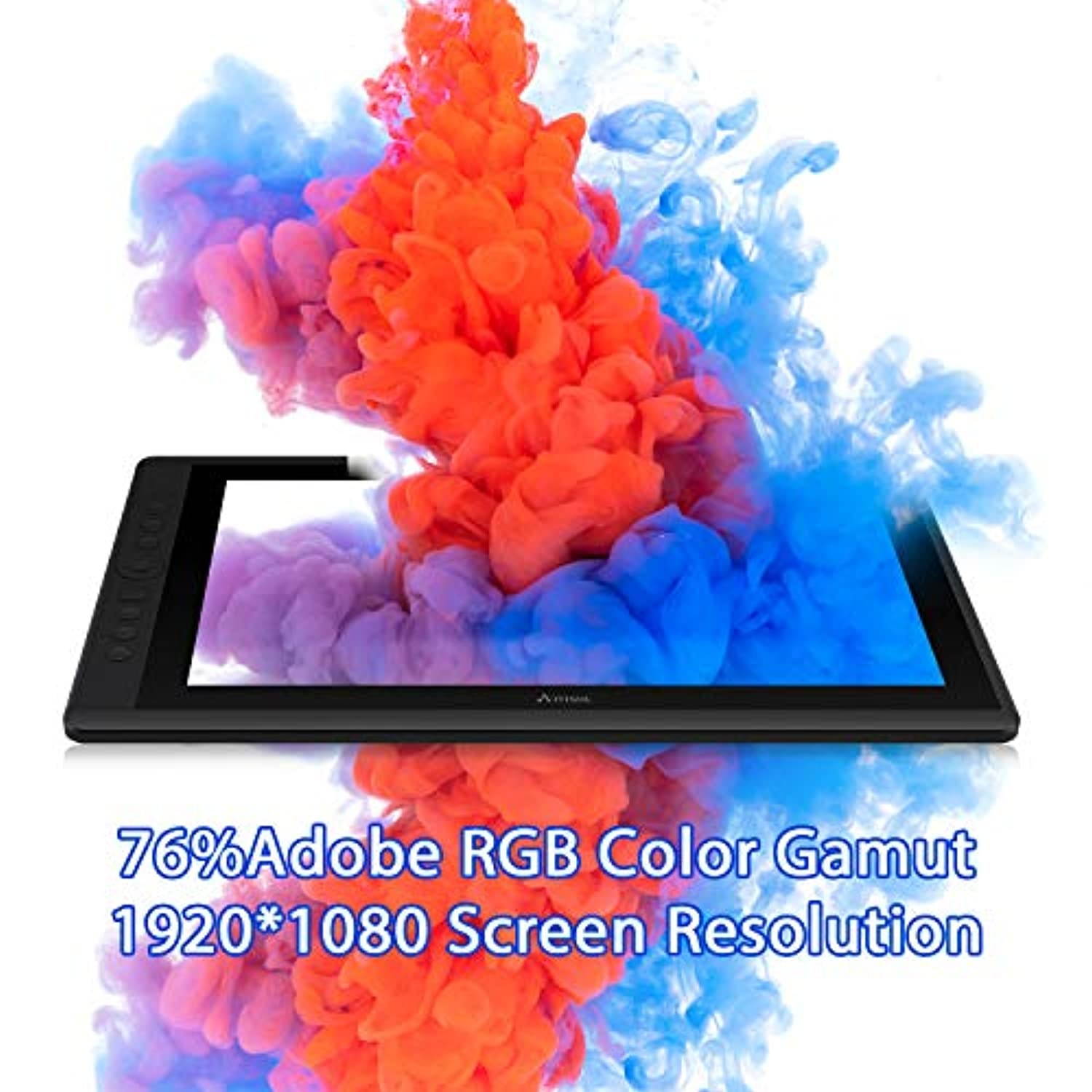 Artisul D16 15.6 Inch Drawing Tablet with Screen FHD Graphics Drawing Monitor Pen Display with 8192 Levels Pen Pressure 7 Customized Shortcut Keys and a Dial for Drawing,Design and Home O (ArtisulD16)