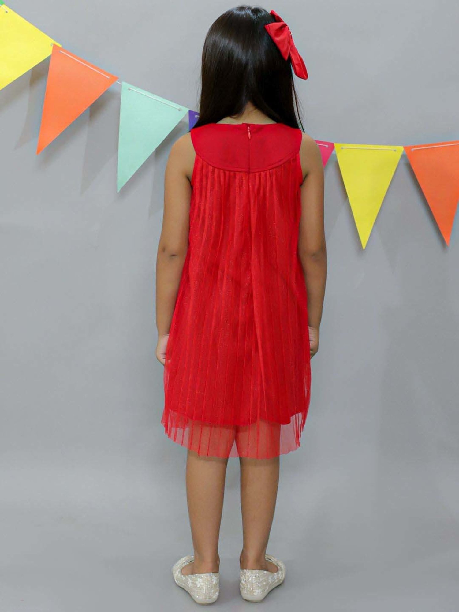 KidsDew Red Regular Fit Dress