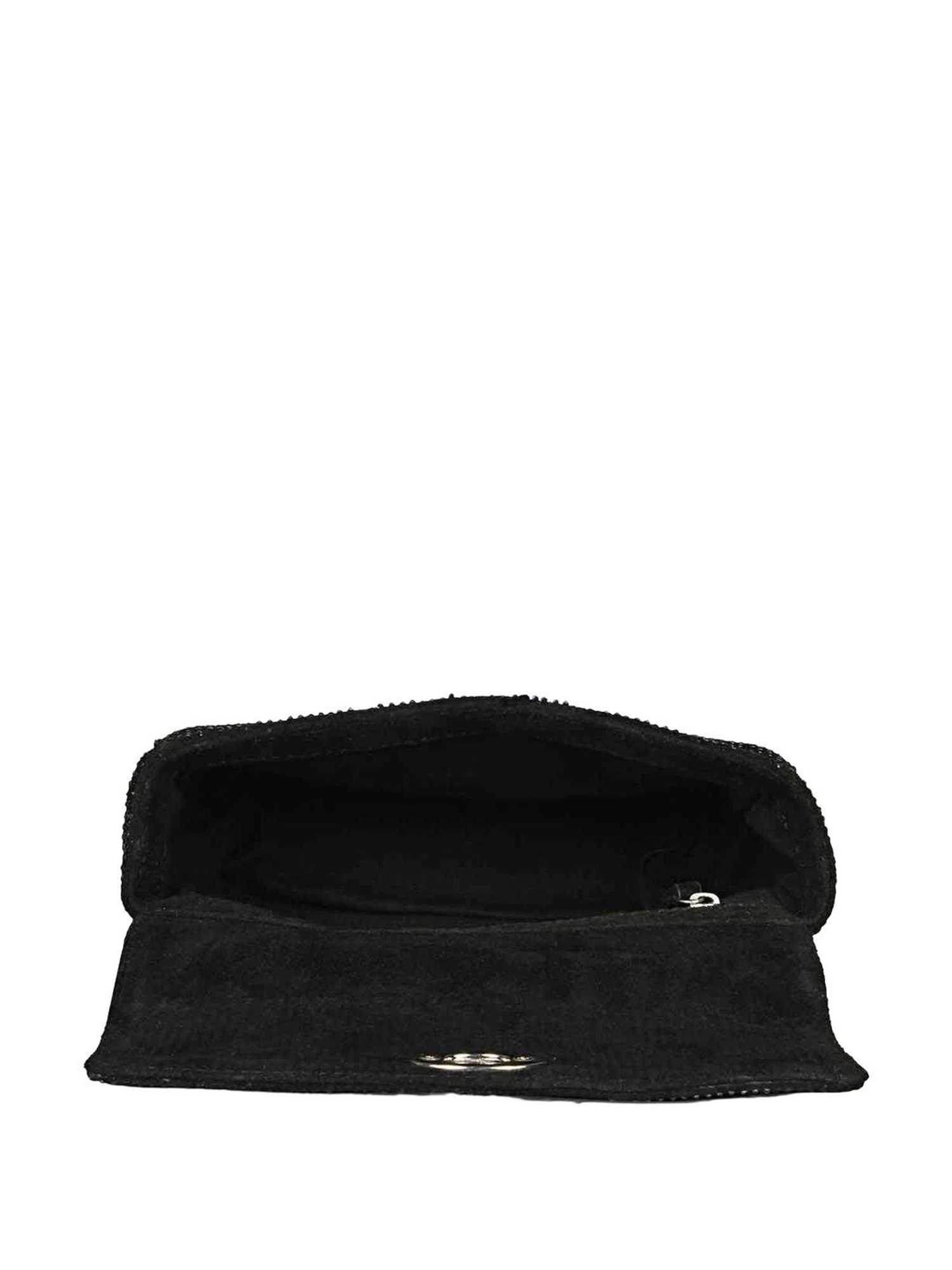 Saint G Black Embellished Medium Handbag