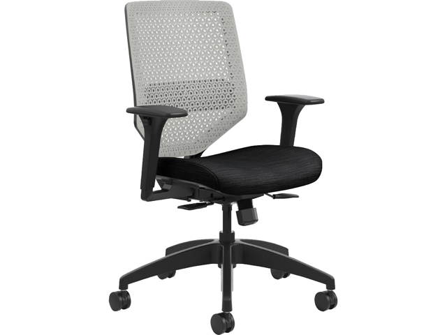 HON SVR1AILC10TK Solve Seating Charcoal Mid-back Task Chair - Midnight Seat