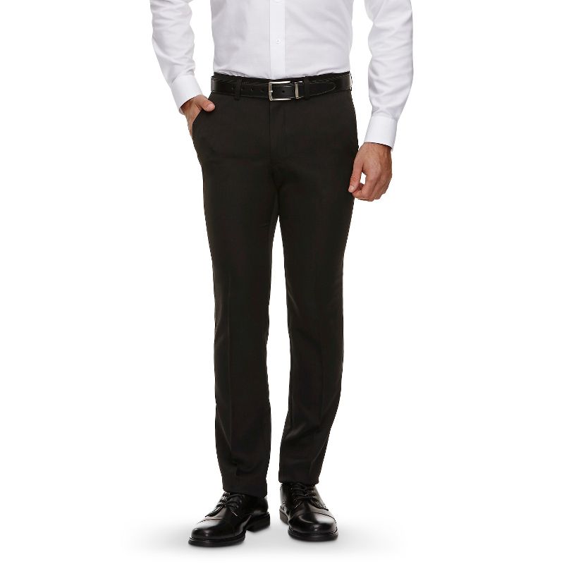 Haggar H26 Men's Slim Fit Performance Trousers - Black 30x32
