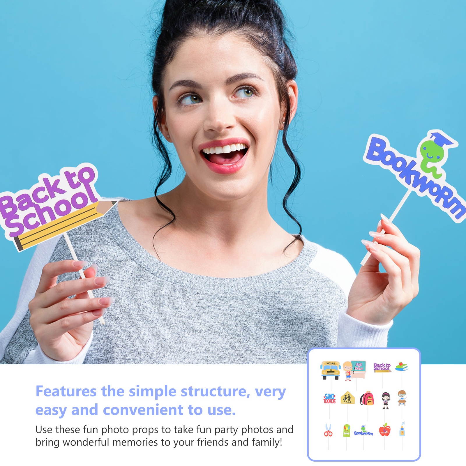 14PCS Durable Portable Practical Creative Cupcake Topper Cupcake Decor Cake Picks for DIY Decor