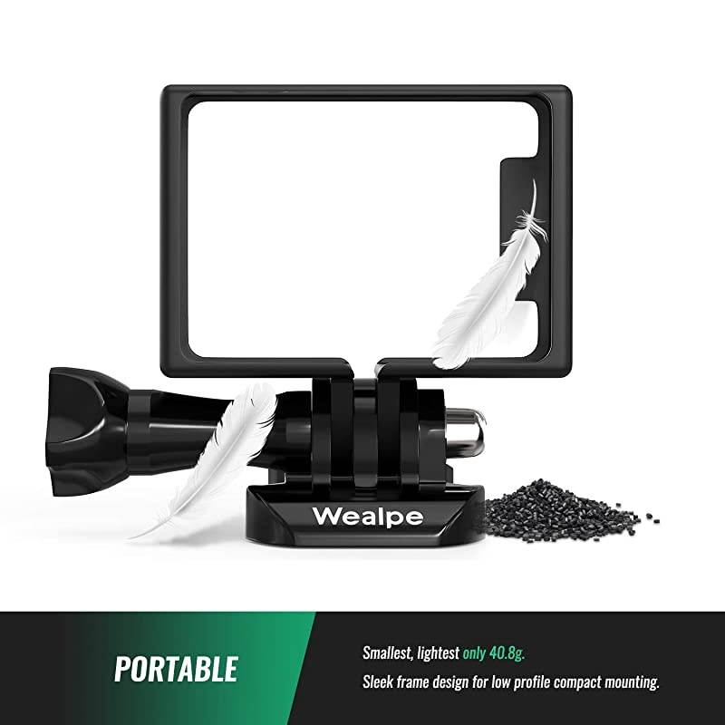 Frame Mount Housing Case Compatible with GoPro Hero 4 3+ 3 Cameras with Protective Lens Cover