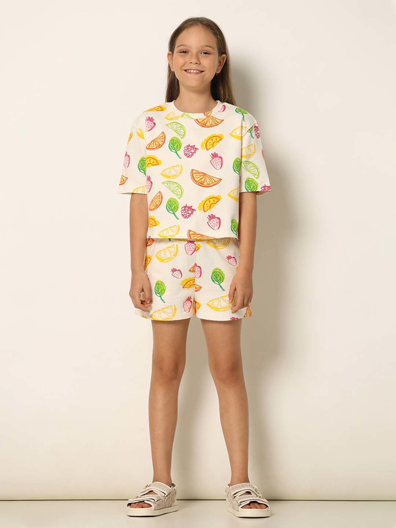 VERO MODA GIRL Multicolor Cotton Printed Top