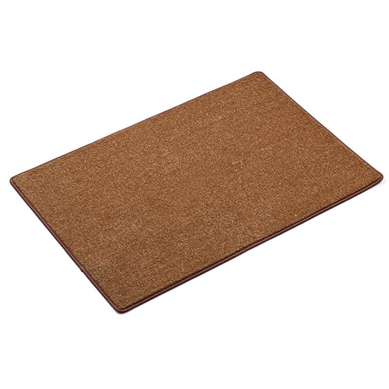 Landing Carpet NonSlip Matching Mat for s Indoor Rug SelfAdhesive Easy Installation Pet Child Friendly Skid Resistant Washable Brown 2 x 3