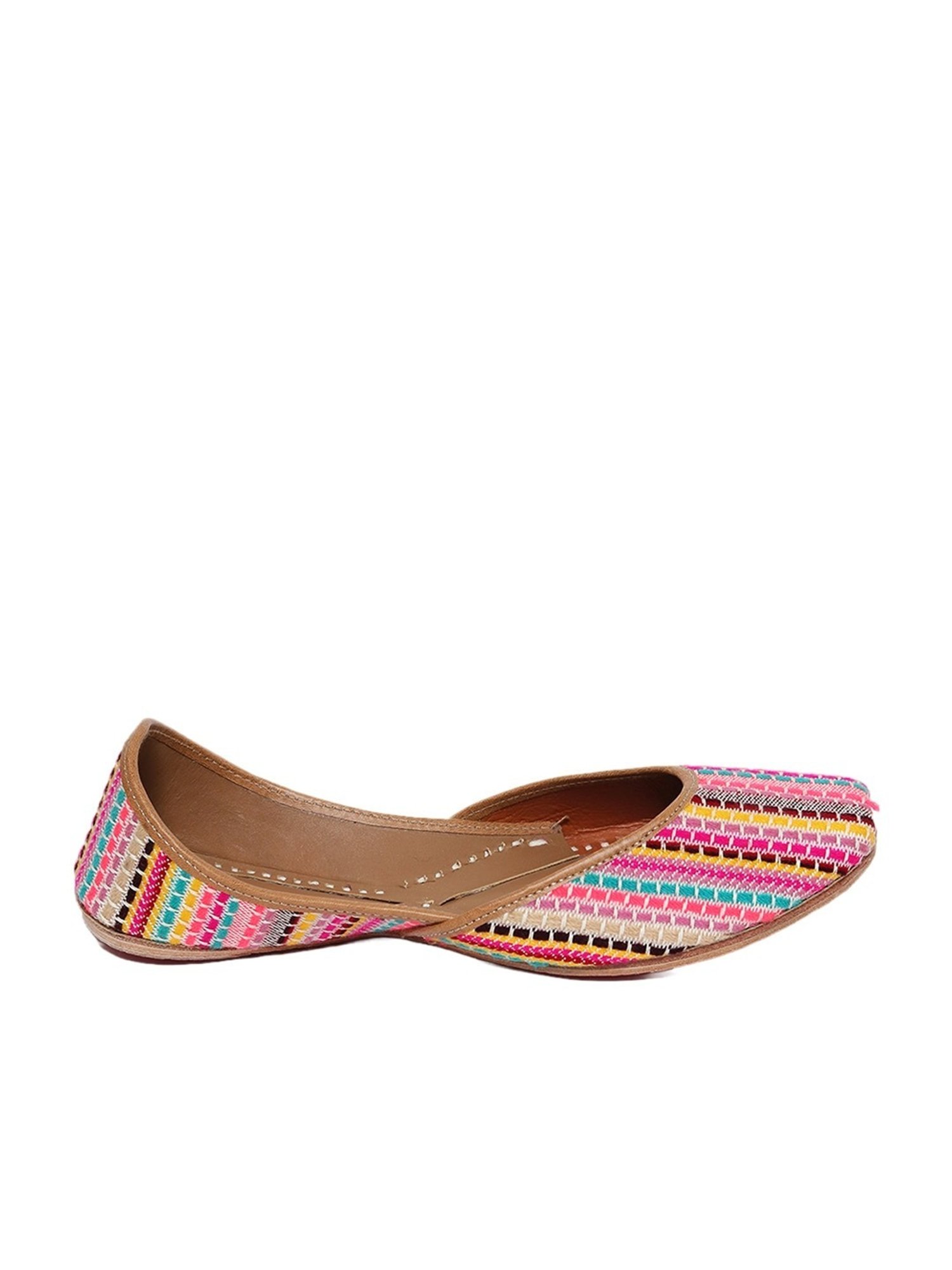 NR by Nidhi Rathi Women's Mulitcolored Casual Juttis