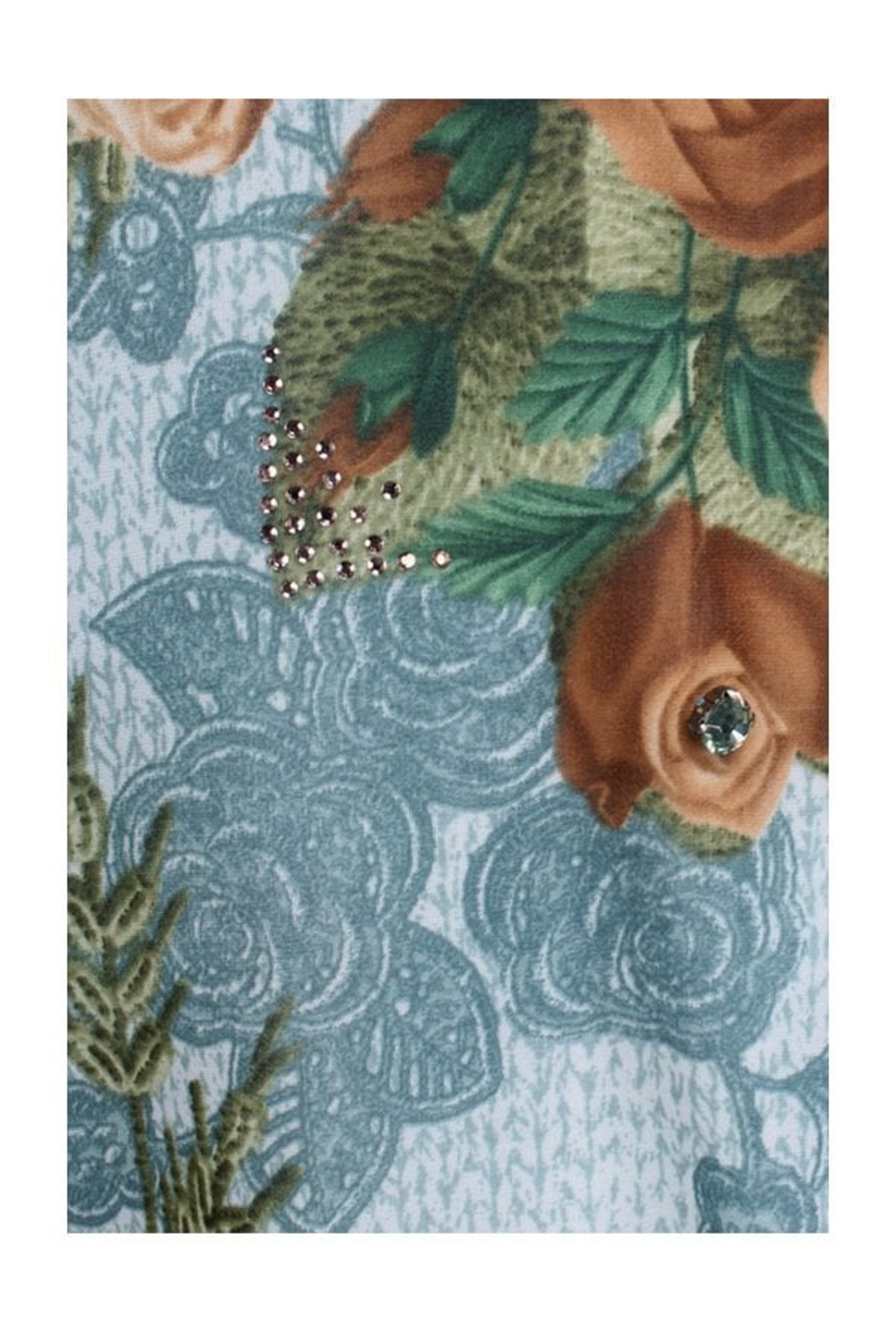 Cutecumber Kids Blue Floral Print Top