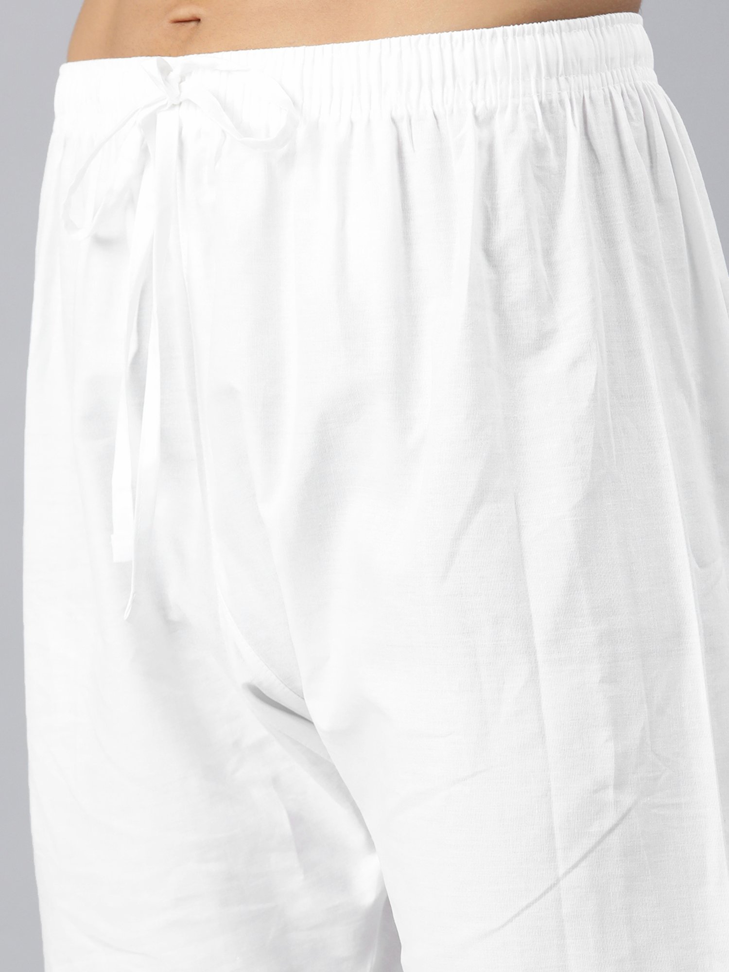 Manthan Turquoise & White Regular Fit Kurta & Churidar Set