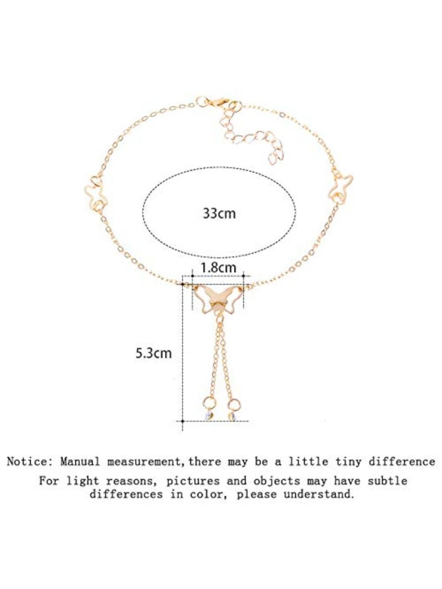 YouBella Gold-Plated Copper Strand Stylish Party Wear Anklets for Women