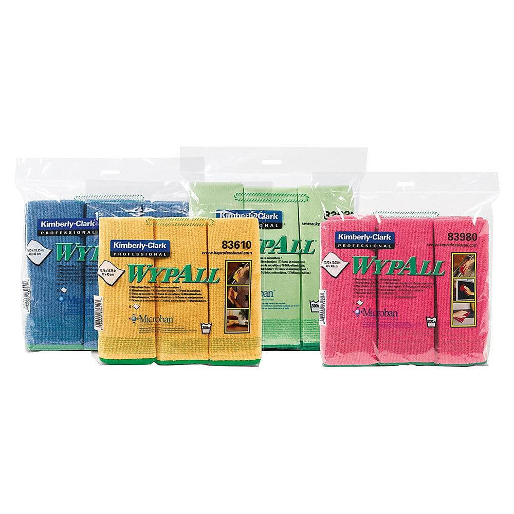 Wypall Microfiber Cloths - Cloth - 15.75" Width x 15.75" Length - 24 / Carton - Yellow
