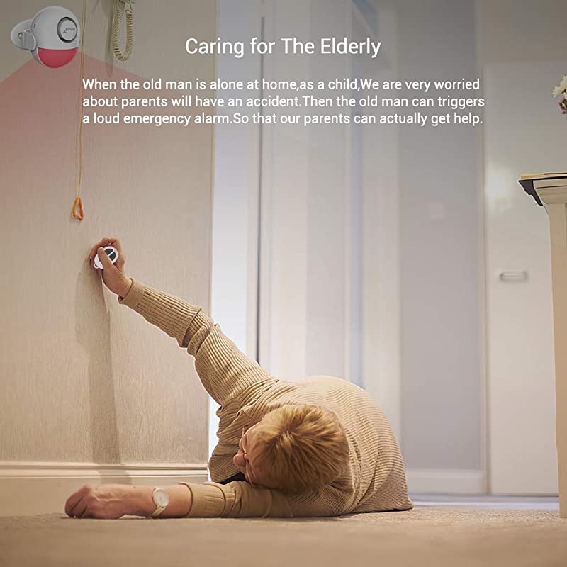 Motion Sensor Alarm, Wireless Infrared Home Security System, PIR Motion Detector Alert (125dB, 328ft, Battery Operated) with Remote Control(Key Fob). Model: CP2