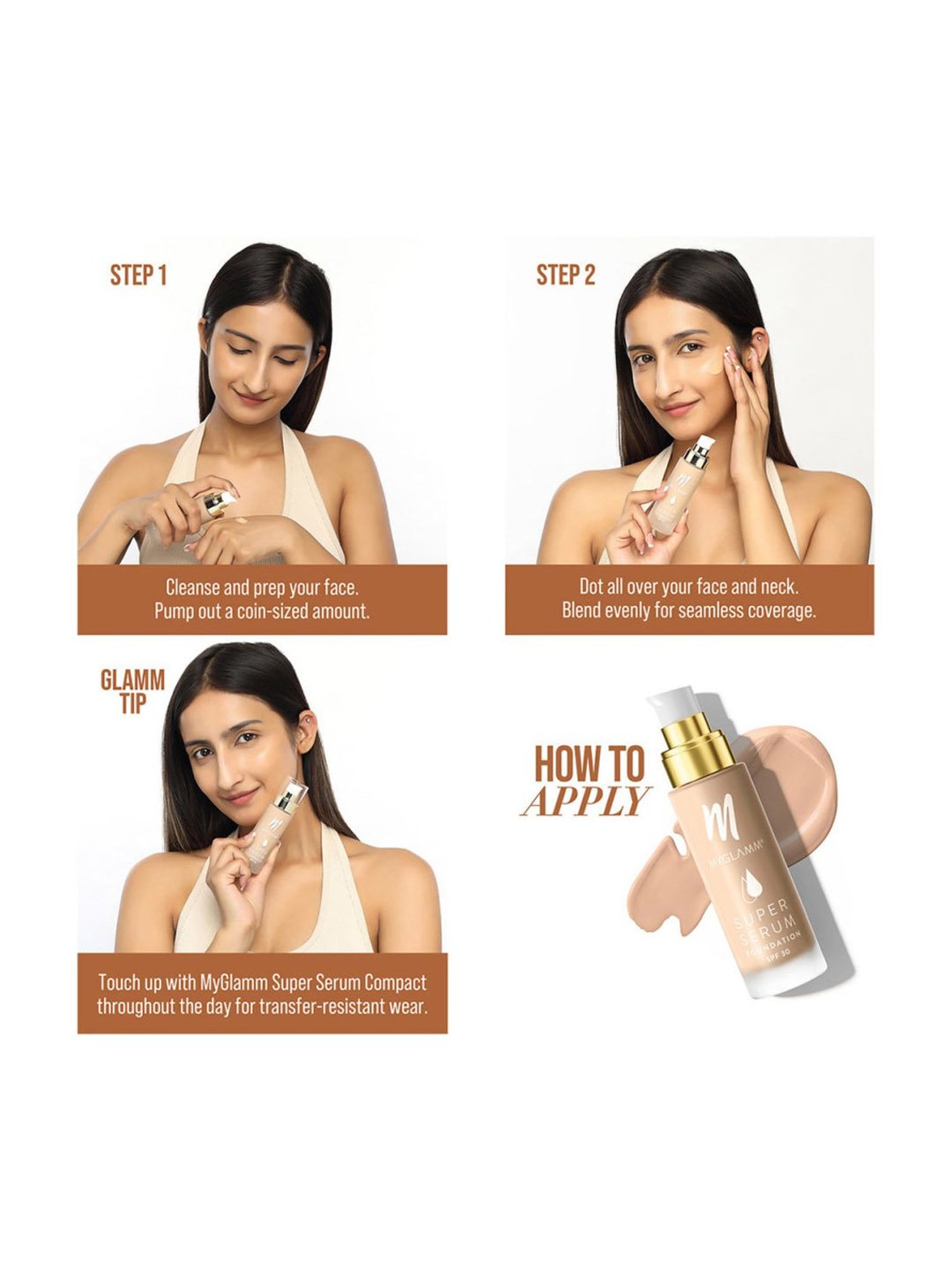 MyGlamm Super Serum Foundation 202W Sunny - 33 gm