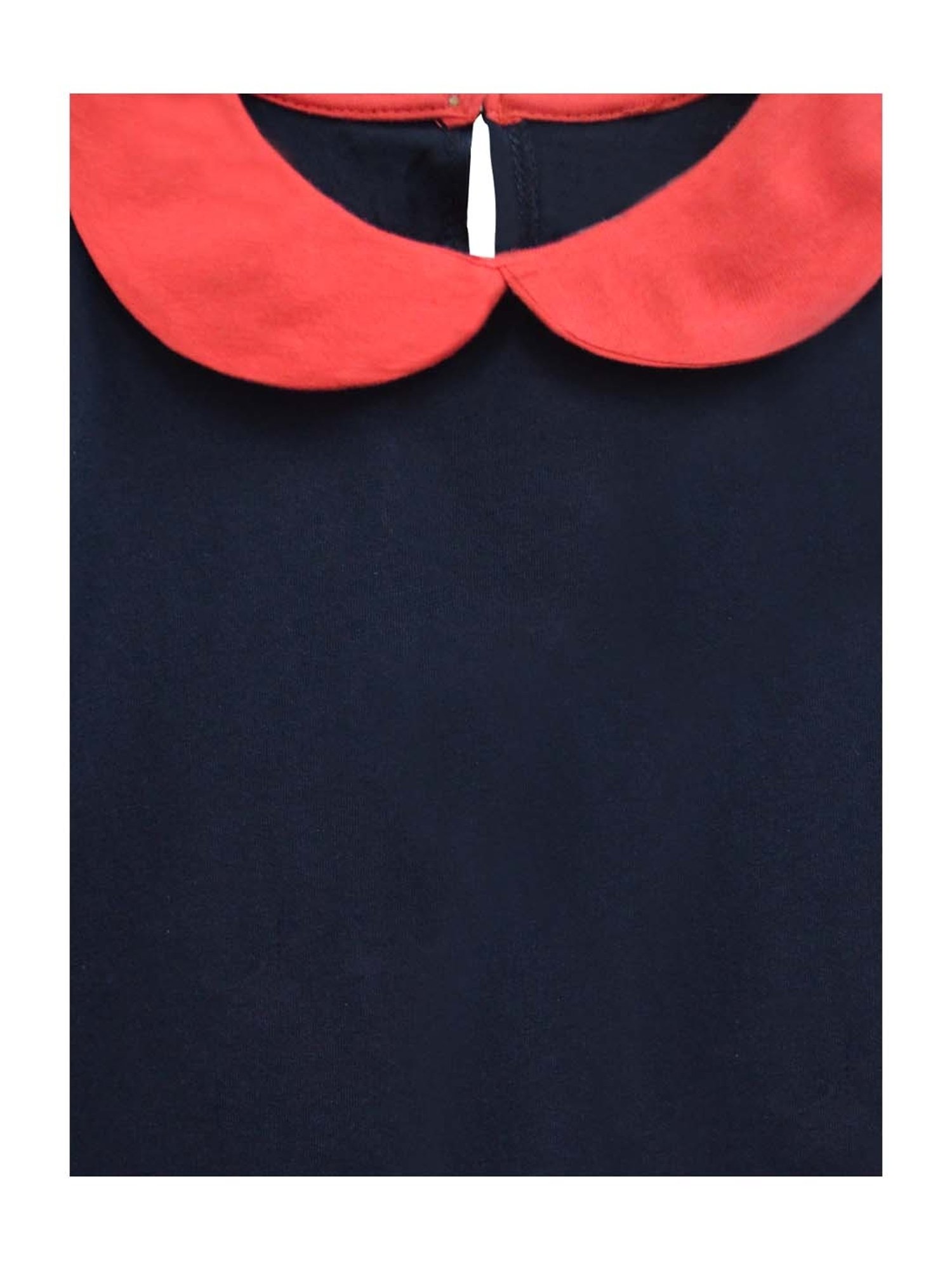 A.T.U.N. Kids Navy & Red Cotton Regular Fit Dress