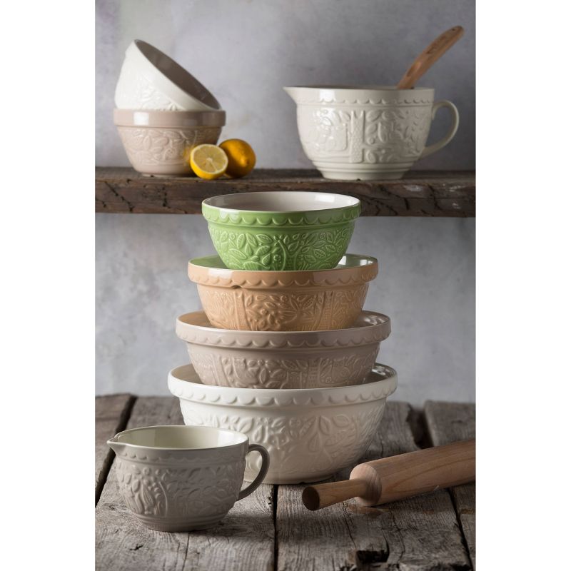 Mason Cash 40oz 2pk Earthenware Mixing Bowls Green