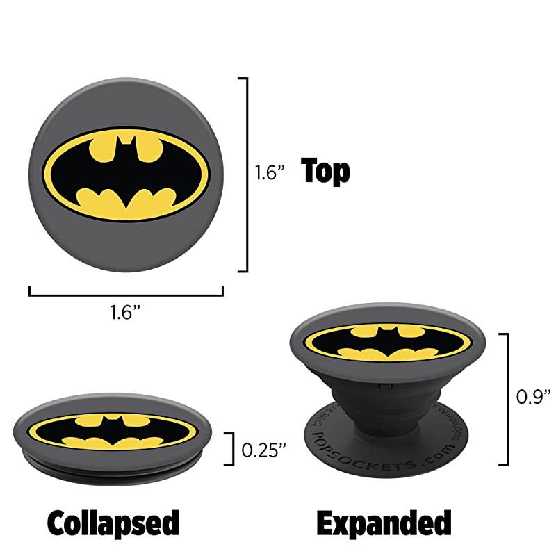 Collapsible Grip & Stand for Phones and Tablets - Batman Icon