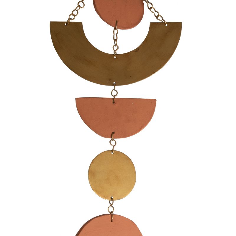 Geometric Brass Metal Hanging Wall D&eacute;cor - Foreside Home & Garden