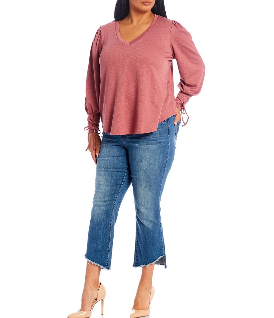 Jessica Simpson Plus Size Adored Kick Flare Leg High Rise Jeans