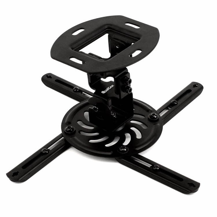 QualGear&reg; QG-PM-002-BLK-S Universal Projector Ceiling Mount, Short, Black