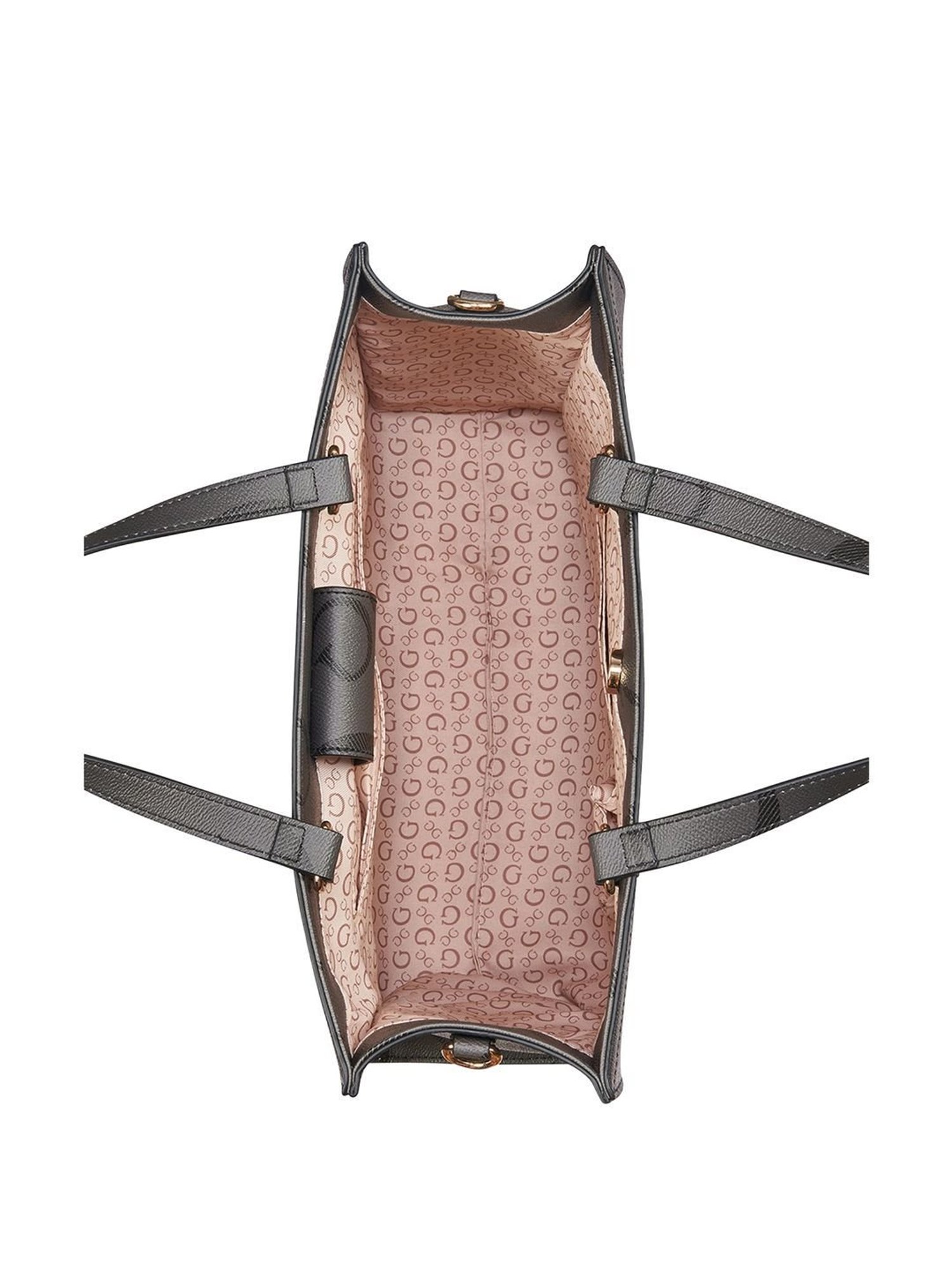 Guess Coal Printed Tote Handbag