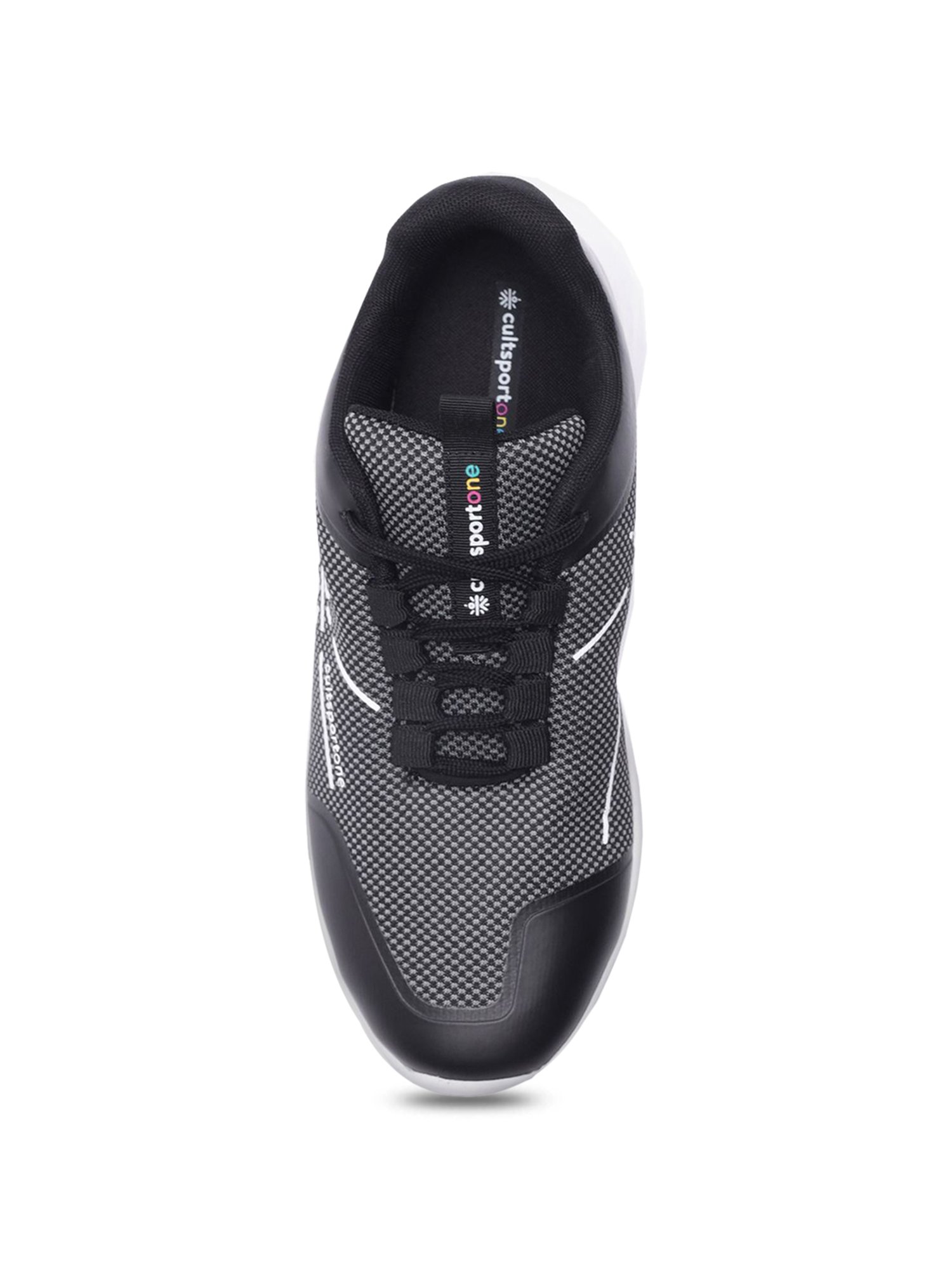 Cultsportone Men's Dash Black Running Shoes