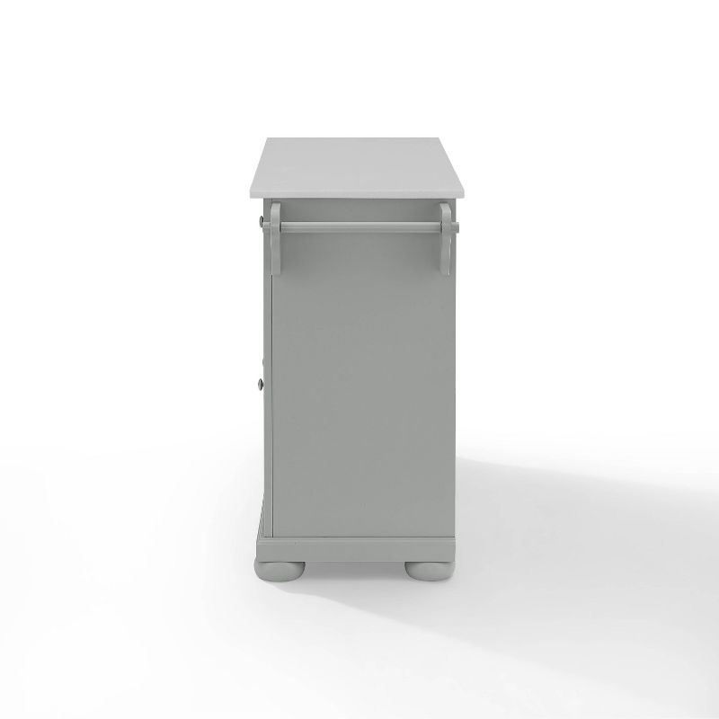 Alexandria Granite Top Kitchen Island/Cart Gray - Crosley