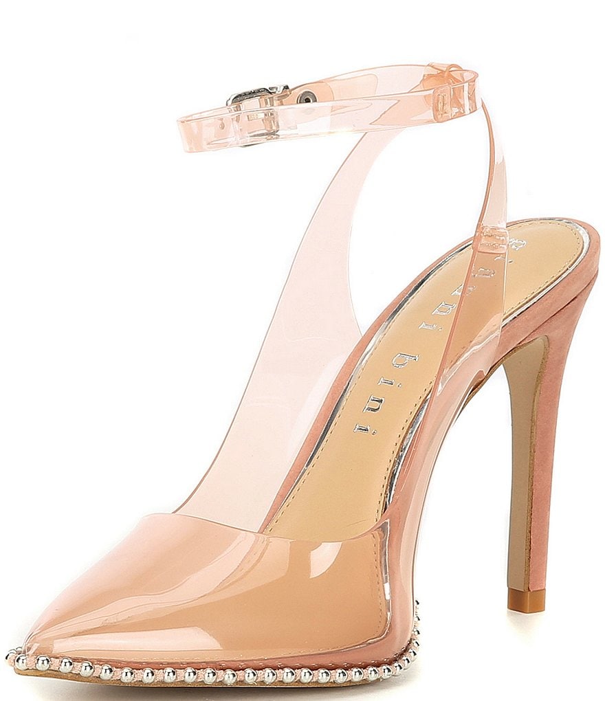 Trotters Kari Pearlized Leather Block-Heel Pumps